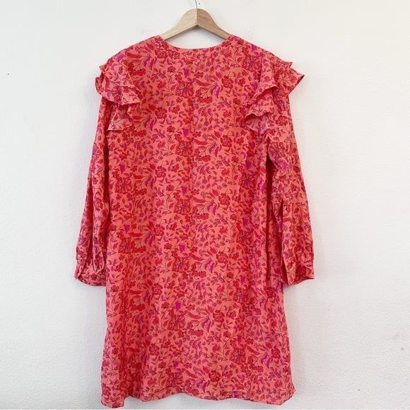 Vineyard Vines Womens Pink Helenium Floral Mini Shift Dress Size M - Picture 2 of 8